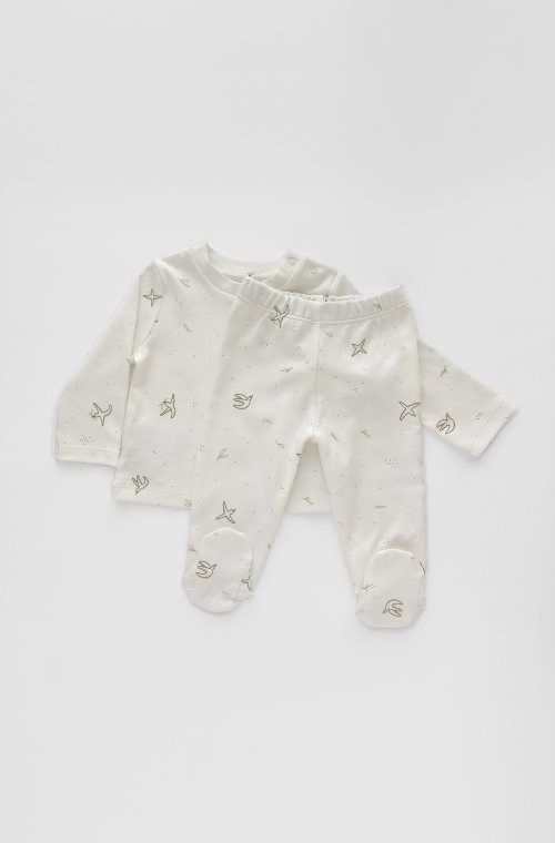 Pyjamas, dors bien in GOTS-certified organic cotton for babies aged 1 to 12 months