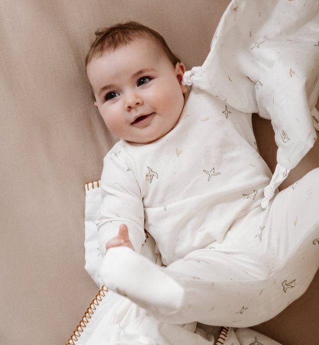 Pyjamas, dors bien in GOTS-certified organic cotton for babies aged 1 to 12 months