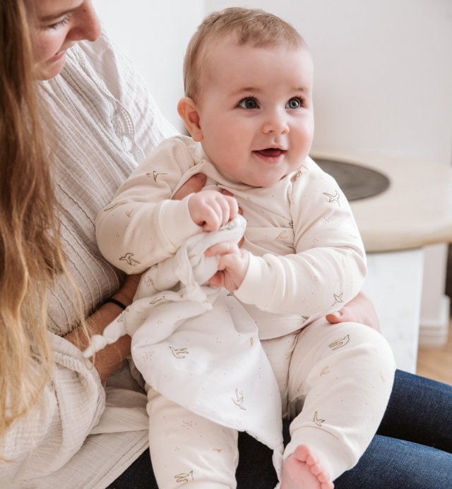 Doudou en Coton Bio Certifié Oeko-Tex - Motif l'Envolée