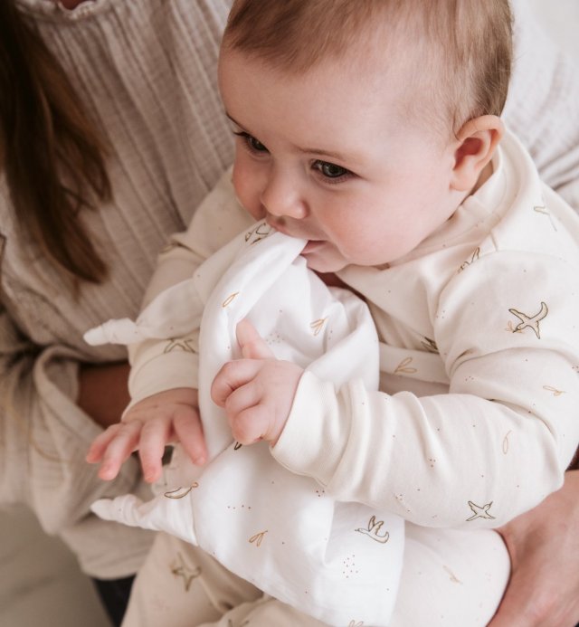 Doudou en Coton Bio Certifié Oeko-Tex - Motif l'Envolée